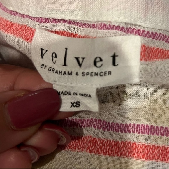 Velvet by Graham Spencer Zanetta Stripe Dress XS - Picture 7 of 11